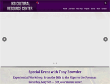 Tablet Screenshot of ikgculturalresourcecenter.com
